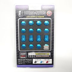 【RAYS正規品】レイズ ジュラナット ギアタイプ 4穴用 M12ｘP1.5 16個入 ブルーアルマイト ／アルミナット