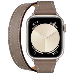 コンパチブル アップルウォッチ バンド 40mm 41mm 38mm 42mm 44mm 45mm 49mm レザー 二重巻き コンパチブル Apple Watch バンド 革 レディース 細い 交換高級ベルト コンパチブルiWatch Ultra2/Ul…