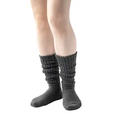 【新品】 [ホカロン] 靴下 レディース あったか ルームソックス 赤外線発熱ファイバー 裏起毛 パイル 冬 防寒 冷え取り 21.5-24.5cm チャコール 1足 0