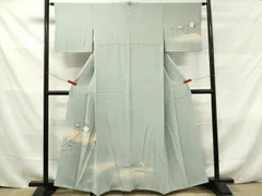 平和屋着物■十日町友禅　女流作家　遠田藤舟 　訪問着　枝椿　暈し染め　正絹　逸品　DAAO3803ob