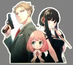 【中古】シール・ステッカー 集合 ダイカットステッカー 「SPY×FAMILY」 地獄楽＆SPY×FAMILYフェアグッズ