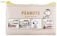 【中古】バッグ スヌーピー(ベージュ) 「PEANUTS(SNOOPY) シークレットフラットミニポーチ コミック」