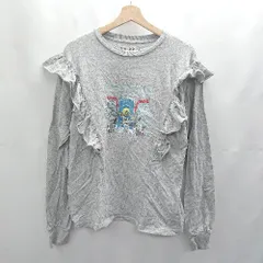 ◇ Θ LOWRYS FARM ローリーズファーム Queen 長袖 ロンＴ カットソー サイズ F グレー系 レディース E  【1502030048124】