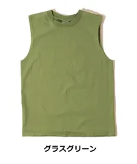 WALLA WALLA SPORT ワラワラスポーツ 9ozチューブスリーブTee ノースリーブ タンクトップ tシャツ グラスグリーン m l メンズ 日本製 新品 050019のサムネイル