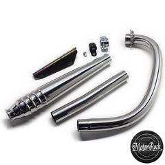 SR400/500用 69メガホン 新型フルエキ ダウン キャブ車 MOTOR ROCK (MR-EX184D)