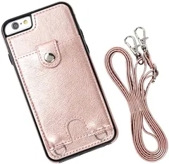 MocliL iPhone 6s / スマホショルダー ストラップ ケース 斜めがけ 首掛け 肩掛け カード収納 レディース メンズ 日本国内検品＆梱包 iP6s/6 ML0028( ピンク,  iPhone 6s / 6)のサムネイル