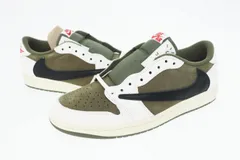 ナイキ NIKE ×TRAVIS SCOTT トラヴィススコット AIR JORDAN 1 LOW OG SP REVERSE OLIVE エアジョーダン1 ロー DM7866-200 28.5 リバース オリーブ ☆AA★▲■241120