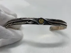 ココペリ　シルバー925 フェザーバングル　インディアンジュエリー