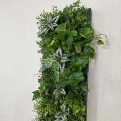 壁面緑化　ウォールグリーン　フェイクグリーン　壁掛け　装飾　店舗装飾　造花　観葉植物のサムネイル