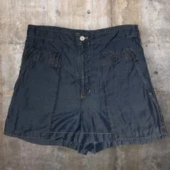 i.s. ISSEY MIYAKE(アイエス イッセイミヤケ) 90's cupra denim short pants/キュプラデニムショートパンツ IS33-FF015 M ネイビーのサムネイル