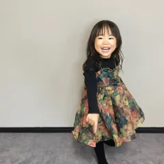 フローラルチュニックワンピース　インナー付きのサムネイル