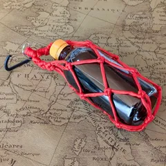 パラコード ボトルホルダー ドリンクホルダー ペットボトル ホルダー バンドメイド 推しカラー 440ml ギフト 赤 アカ レッド