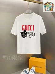 【今日特価】Gucci 2025 早春新款ショートスリーブ丸首 T シャツ