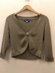 М11 エムズグレイシー　M'S GRACY　リブニット　ボレロ　カーディガン