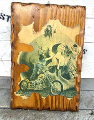 80s デイビッドマン David Mann NOS chopper cheetah BATES ヴィンテージ ショベル FL パンヘッド ナックル ハーレー バイカー J28081