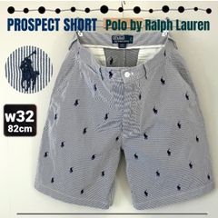 ラルフローレン/Polo by Ralph Lauren★PROSPECT SHORT/プロスペクトショート★ヒッコリー/ポロプレイヤーロゴ刺繍★w32/82cm  #2505M017