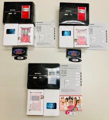 シャープ SHARP デジタルオーディオプレーヤー(256MB) 3台(ホワイト1台、レッド2台)セット