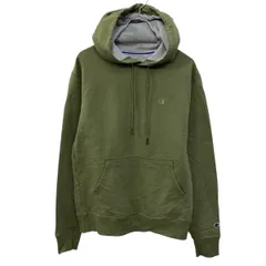 Champion 無地 スウェット パーカー S モスグリーン チャンピオン 裏起毛 ツートーンフード 古着卸 アメリカ仕入 a709-5547