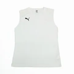 PUMA プーマ スリーブレスTシャツトレーニングウエア タンクトップ ノースリーブ ホワイト ワンポイント XL B202507