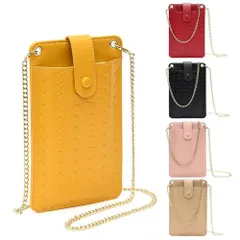 スマホポーチ スマホショルダー チェーンショルダー スマホ ポーチ ショルダー スマホポシェット レディース ミニ ショルダーバ ... _c