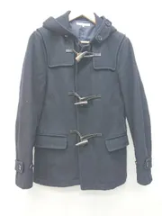 ◇ green label relaxing UNITED ARROWS フード付き ジップアップ 長袖 ダッフルコート サイズS ネイビー メンズ P  【1402160017154】