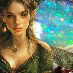 グリーン色の遊色　妖精の粉が閉じ込められているみたいな、メキシコ産オパールペンダント。男女兼用　　ギフト　マクラメペンダント