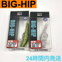 TICT ビッグヒップ 60HB ホバリング ラフラフウィードグリーン ケイムラ クリアネオン スローシンキング ティクト