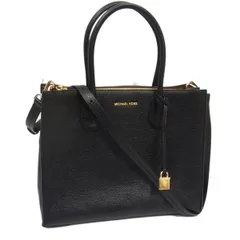 美品 定価58,320円◇MICHAEL KORS MERCER(マーサー) 2way ショルダーバッグ  チャーム付き レディース マイケルコース ブラック