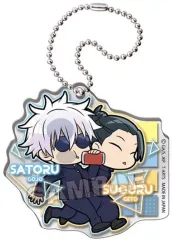 【中古】キーホルダー 五条悟＆夏油傑 「呪術廻戦 第2期 懐玉・玉折 ぴた!でふぉめ エピソードアクリルキーホルダー」
