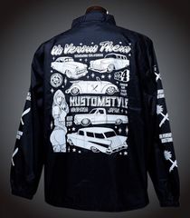 kustomstyle × us versus them コーチジャケット (KSUVT010WBBK) artwork by mike giant カラー：ブラック 13,200円(内税)