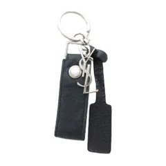 サンローラン パリ SAINT LAURENT PARIS カサンドラ キーリング レザー 黒 ブラック /UO ☆AA★のサムネイル