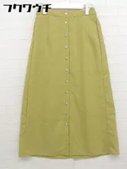 ◇ Samansa Mos2 blue サマンサモスモス ブルー ウエストゴム ロング フレア スカート サイズF グリーン系 レディース  【中古】 【1108310000228】