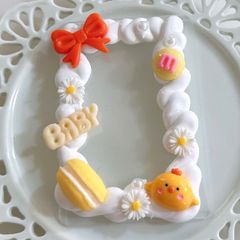 トレカケースデコ ホイップデコ ひよこ イエロー 黄色