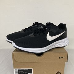 【新品】NIKE　ランニングシューズ　レボリューション６NN 4E　DD8475-003　27.0　ブラック/ホワイト/アイアングレー