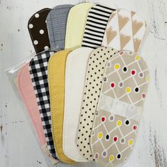 防水SPライナー　オーガニックパッド9枚＋1枚（吸収体入り）セット　すぃーとこっとん　アウトレット　ベージュsW3