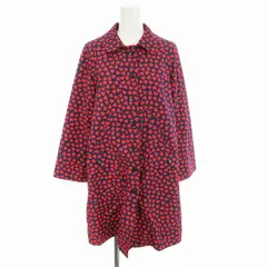 マークバイマークジェイコブス MARC by MARC JACOBS コート ミドル丈  ハート柄 総柄 薄手 ライトアウター S 紺 ネイビー /MMのサムネイル