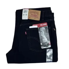 00s Levi’s 550 デッドストック サルファブラックデニム｜USA製 W31 L30（実寸W79cm L77.5cm）