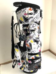 高級 新品 ホーンガーメント HORN GARMENT スタンド型 キャディバッグ ホワイト 定価￥92,400
