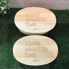 【訳アリ品】＆NUT アンドナット 曲げわっぱ 弁当箱 S 500cc LONG AWAITED TIME 仕切り付き ゴムバンド付き 国内仕上げ