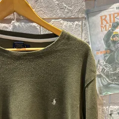 古着  L POLO RALPH LAUREN  カーキ　ロングTシャツ