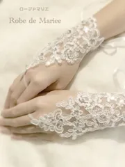 可愛いアウトレット♡レースとビジューのフィンガーレスグローブ 《色が選べる》