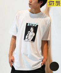 【ムラスポ公式】新品 LOST ロスト 半袖 Tシャツ メンズ フロントプリント バックプリント DECLINE L24SS-AO ムラサキスポーツ限定