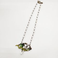 Kanami bijoux すずらん アクセサリー ネックレス グリーン ホワイト レディース カナミビジュー【中古】5-0409G◎のサムネイル