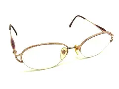 ■美品■ YVESSAINTLAURENT イヴサンローラン 度入り サングラス メガネ 眼鏡 レディース ピンクゴールド系 DF7894