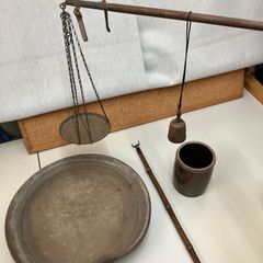 昭和レトロ 天秤棒 さお秤 はかり 天秤 インテリア 雑貨等　レトロ アンティーク 古民具 旧家蔵出 骨董