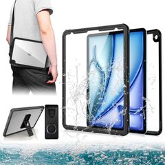 「Doo」軽量型 iPad Air 13インチ M2 完全防水ケース (2024)、iPad Pro 12.9インチ 第3世代 防水ケース（2018）、iPad Air 13  IP68防水  Face ID認証可能 スタンド機能付き