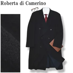 【最高級】 ロベルタ ディ カメリーノ Roberta di Camerino ピュアカシミヤ ウール ロング チェスターコート アウター ビジネス フォーマル カジュアル M ネイビー メンズ