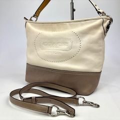COACH コーチ ショルダーバッグ ハンドバッグ 肩掛け 19393 レザー バイカラー メンズ レディース ユニセックス B-235