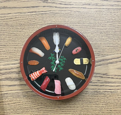 【新品】食品サンプル時計　お寿司の時計S