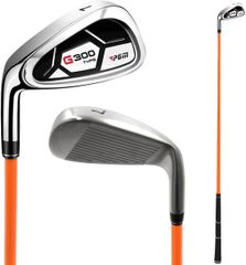 プラタ ゴルフ アイアン 練習器具 スイング しなり シャフト 練習 7番アイアン ボールが打てる　左